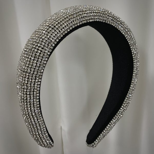 Chunky Crystal Headband (Silver)